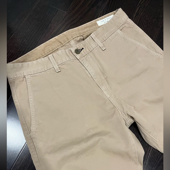 RAG & BONE Fit 2 Slim-Fit Garment-Dyed Stretch-Cotton Twill Chinos - Size 34 - Picture 4 of 14